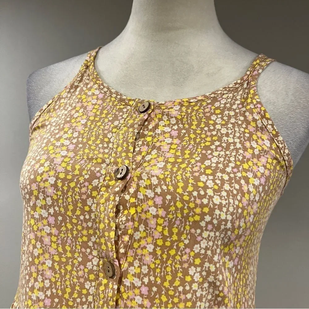 Girl Floral Sleeveless Dress with straps size large‎